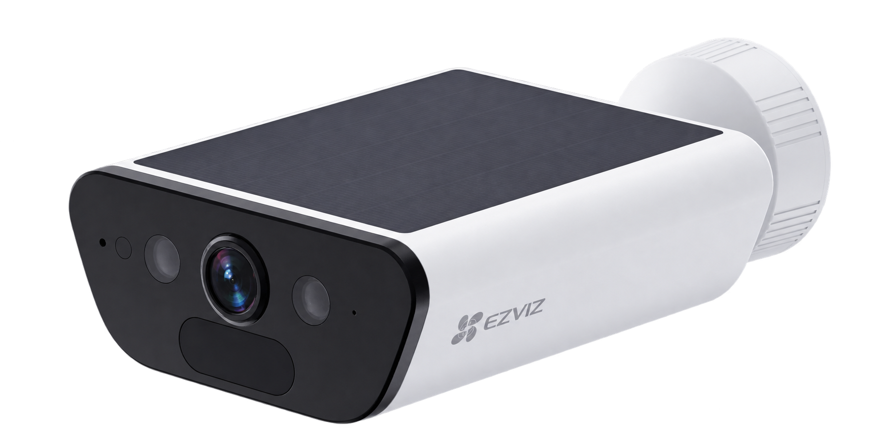 מצלמת EZVIZ CS-CB5 4K לבנה עם פאנל סולארי מובנה, ללא רקע