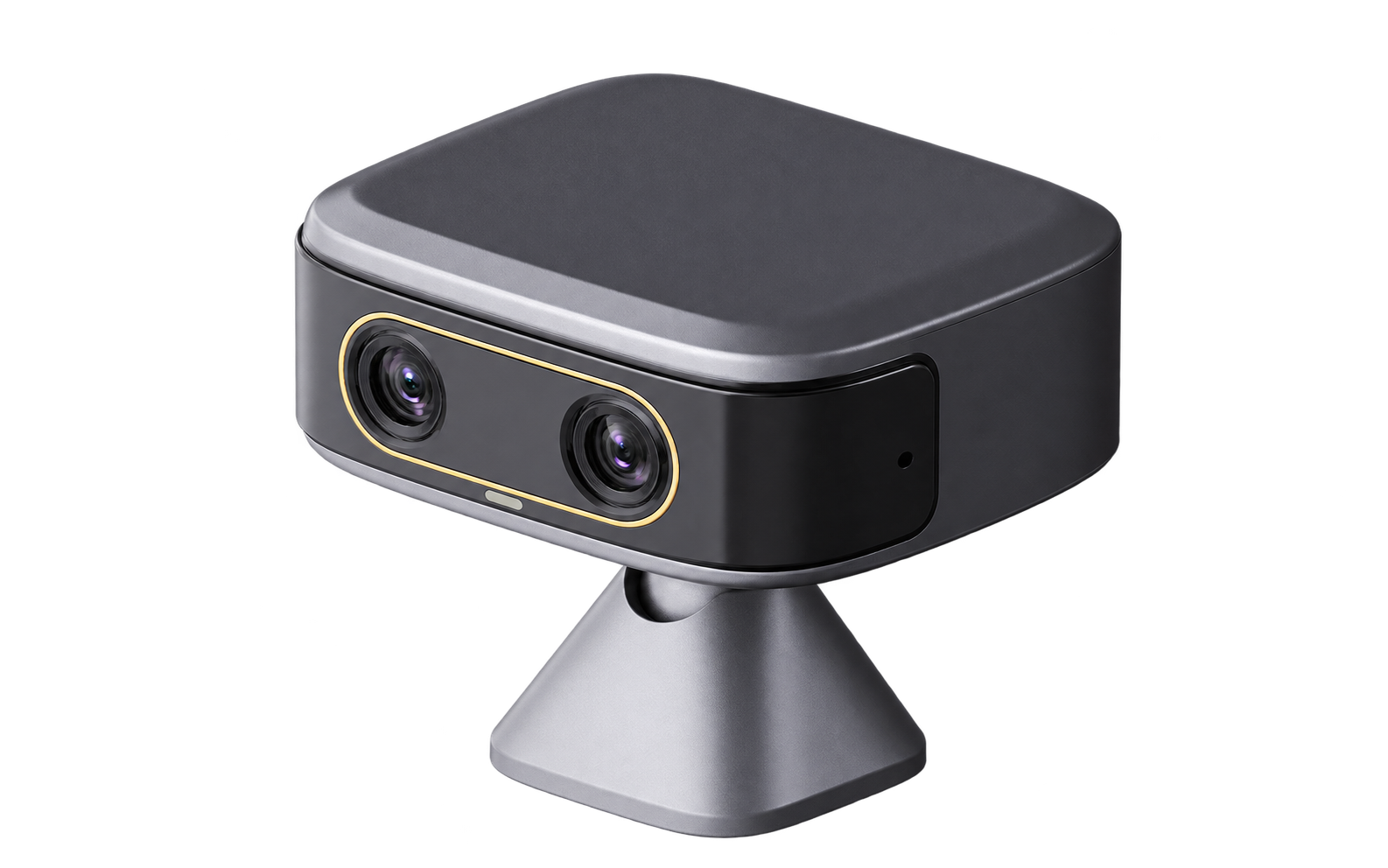 מצלמת EZVIZ CS-HB60 3K כהה עם שתי עדשות ובסיס, ללא רקע