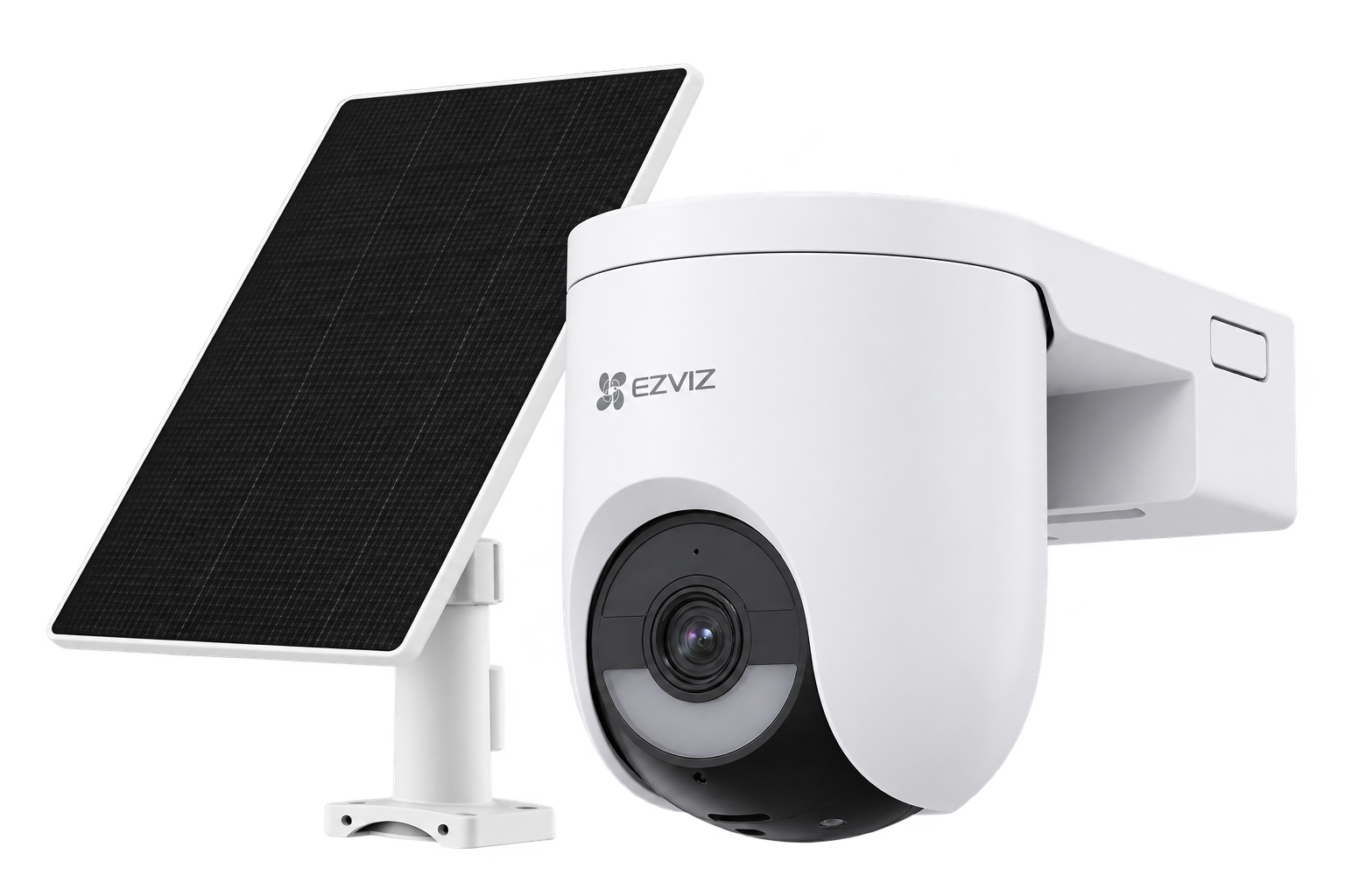 ערכת מצלמת EZVIZ CS-HB8c/SP ‏6MP ממונעת ופאנל סולארי 5W, ללא רקע
